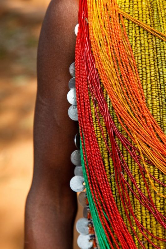 seed beads' used in necklace